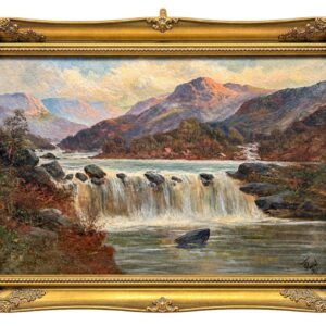 Scottish Mountain Waterfall