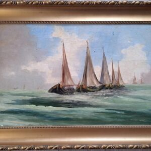 Dutch Botter Boats at Sea